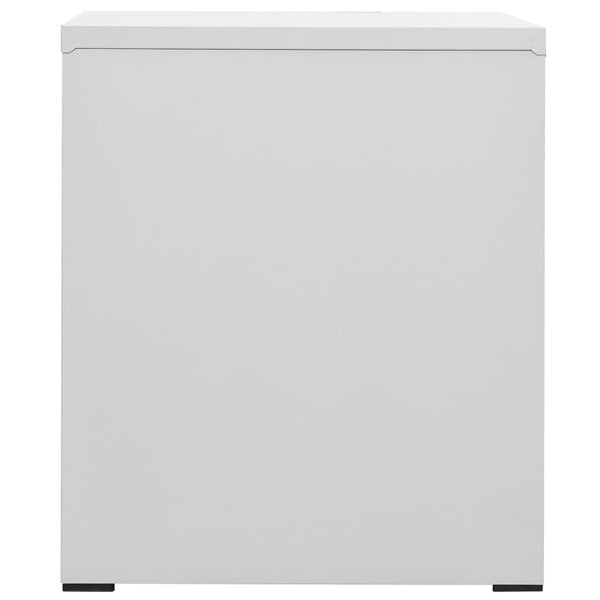 vidaXL Armoire de classement Gris clair 46x62x72,5 cm Acier