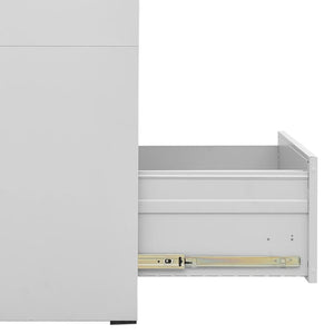vidaXL Armoire de classement Gris clair 46x62x72,5 cm Acier