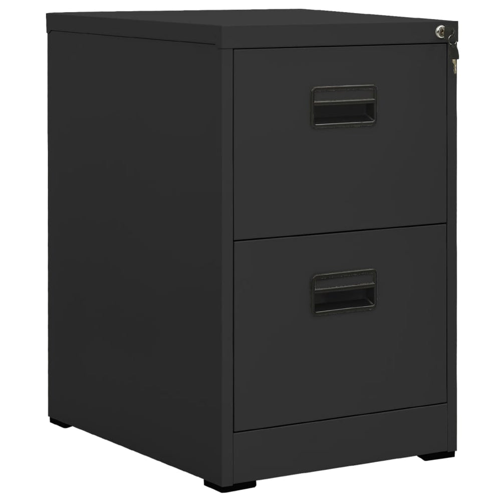Aktenschrank Anthrazit Stahl 46x62x72,5 cm