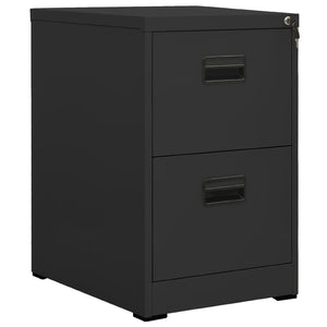 Aktenschrank Anthrazit Stahl 46x62x72,5 cm