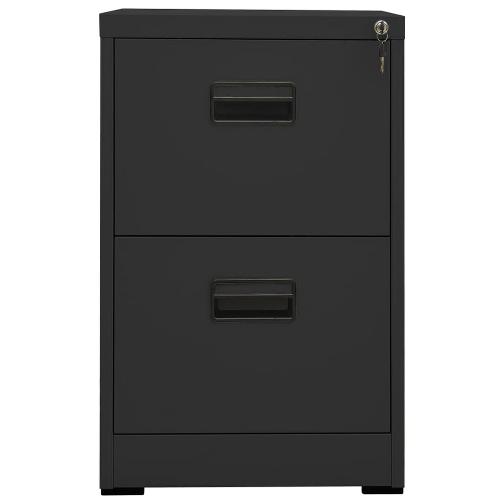 Aktenschrank Anthrazit Stahl 46x62x72,5 cm