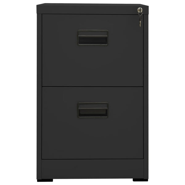 Aktenschrank Anthrazit Stahl 46x62x72,5 cm
