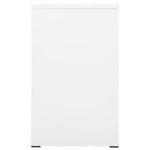 Aktenschrank Weiß Stahl, 46x62x102,5 cm