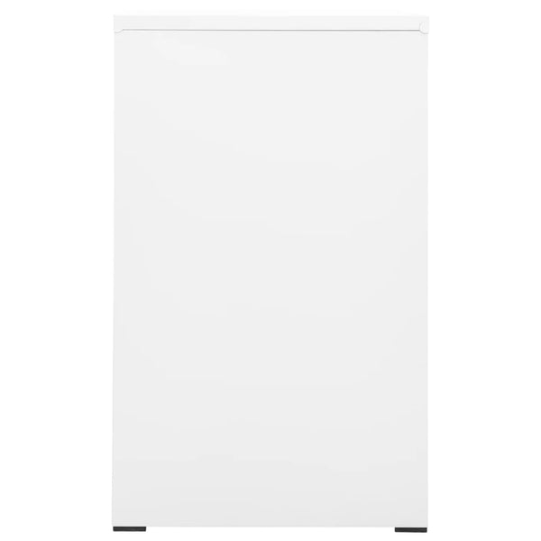 Aktenschrank Weiß Stahl, 46x62x102,5 cm