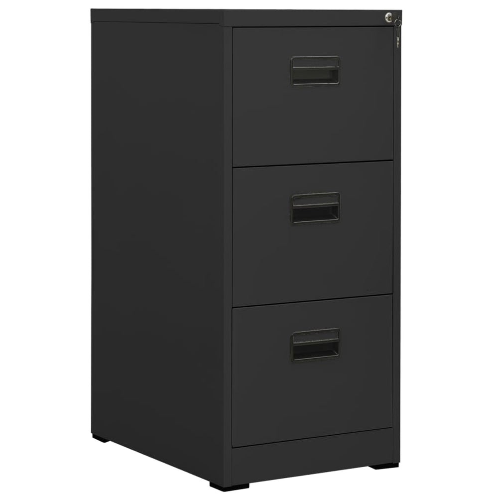 Aktenschrank Anthrazit Stahl, 102,5 cm hoch