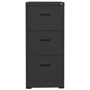 vidaXL Classeur Anthracite 46x62x102,5 cm Acier
