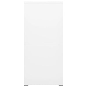 Weißer Aktenschrank aus Stahl, 133 cm