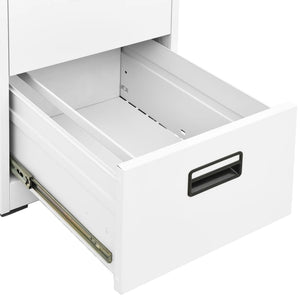 Weißer Aktenschrank aus Stahl, 133 cm