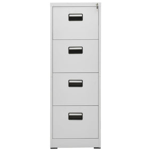 vidaXL Classeur gris clair 46x62x133 cm acier