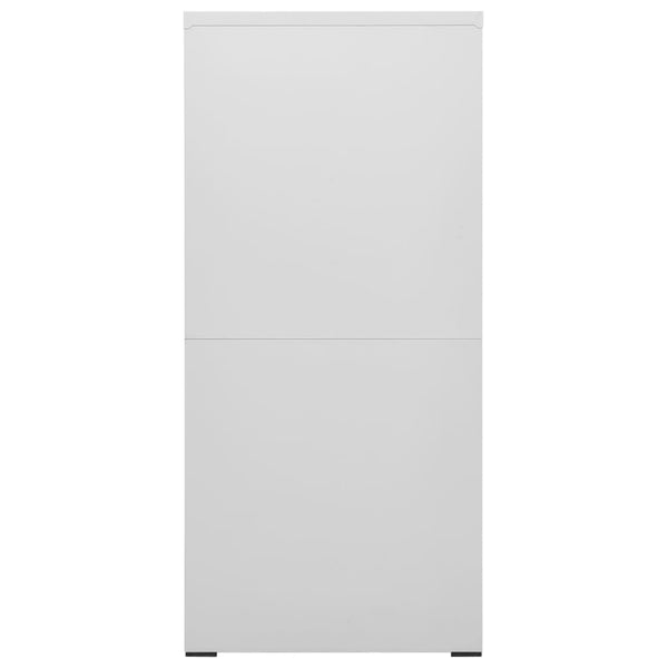 vidaXL Classeur gris clair 46x62x133 cm acier