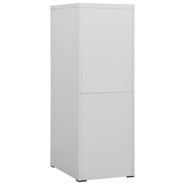 vidaXL Classeur gris clair 46x62x133 cm acier