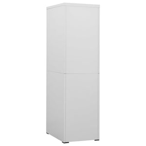 Aktenschrank Stahl Hellgrau, 164 cm