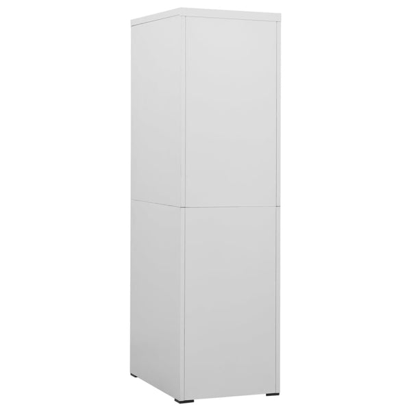 Aktenschrank Stahl Hellgrau, 164 cm