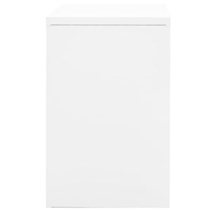 Aktenschrank Weiß Stahl 90 cm