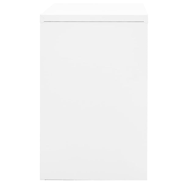 Aktenschrank Weiß Stahl 90 cm