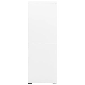 Aktenschrank Weiß Stahl 90x46x134 cm