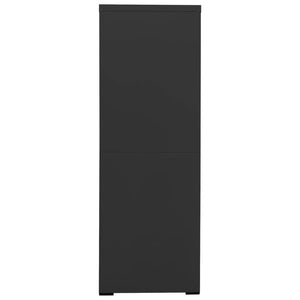 Aktenschrank Anthrazit Stahl 90x46x134cm