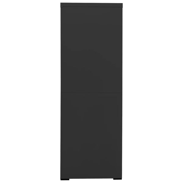 Aktenschrank Anthrazit Stahl 90x46x134cm