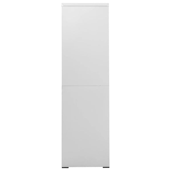 Aktenschrank Hellgrau Stahl 90x164 cm