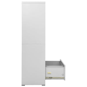 Aktenschrank Hellgrau Stahl 90x164 cm