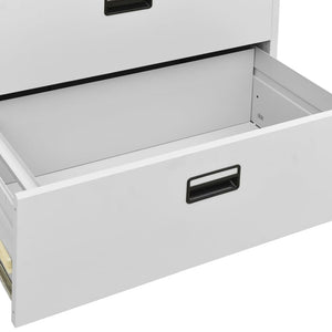 Aktenschrank Hellgrau Stahl 90x164 cm