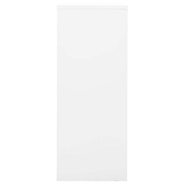 Büroschrank Weiß Stahl 90x40x102cm