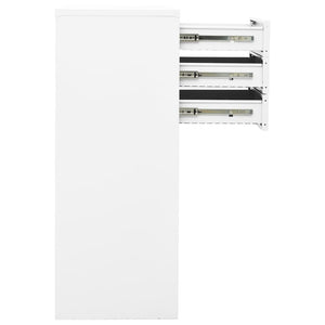 Büroschrank Weiß Stahl 90x40x102cm