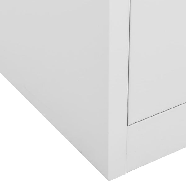 Büroschrank Stahl Hellgrau 90x40x102 cm