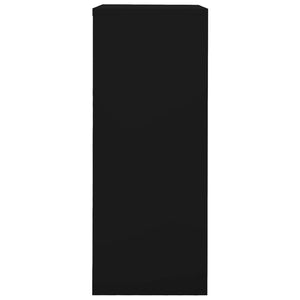 Büroschrank Schwarz Stahl 90x40x102cm