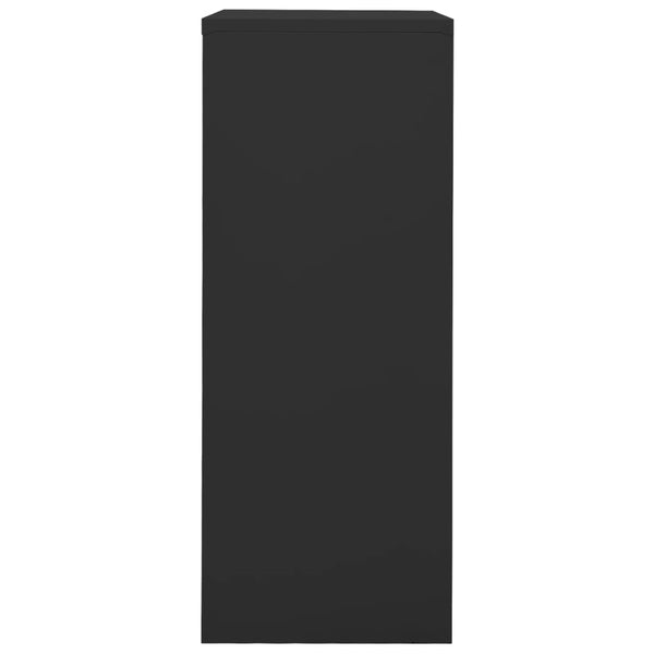 Büroschrank Anthrazit Stahl 90x40x102 cm