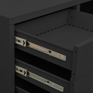 Büroschrank Anthrazit Stahl 90x40x102 cm