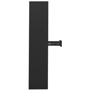 Büroschrank Anthrazit Stahl/Glas 90x180cm