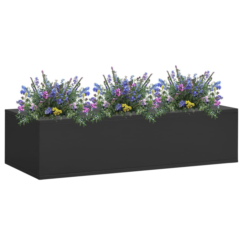 Anthrazit Büro-Blumenkasten 90 cm