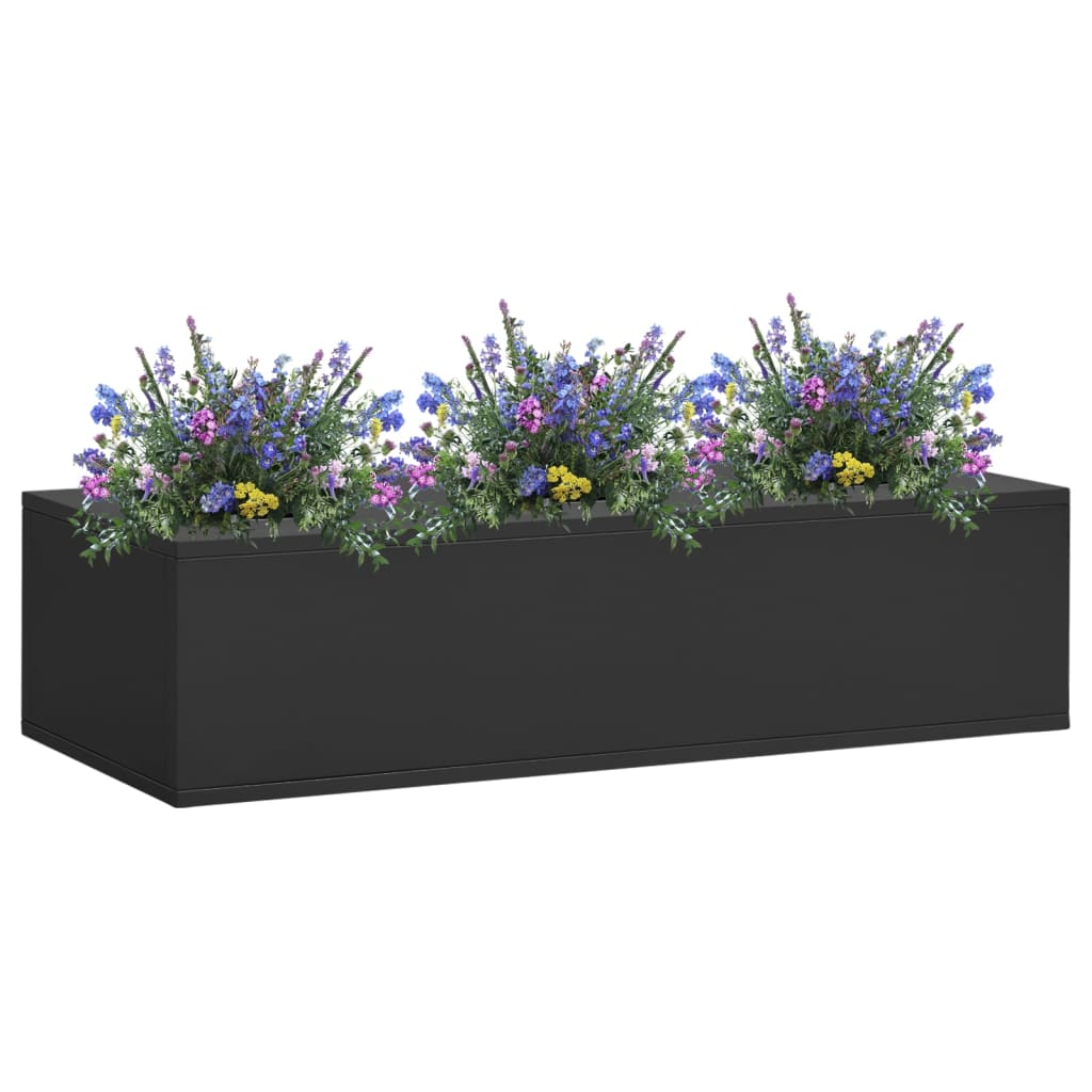 Anthrazit Büro-Blumenkasten 90 cm