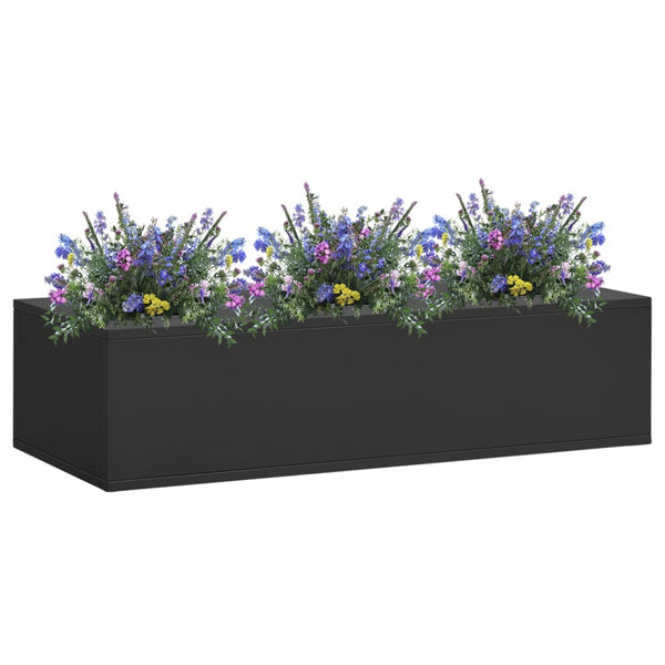 Anthrazit Büro-Blumenkasten 90 cm