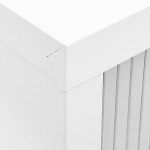 Grauer Stahlschrank mit Schiebetüren 90x40x90 cm