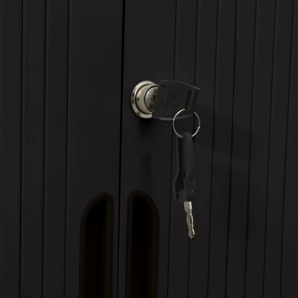 Stahl Schiebetürenschrank 90x90 cm