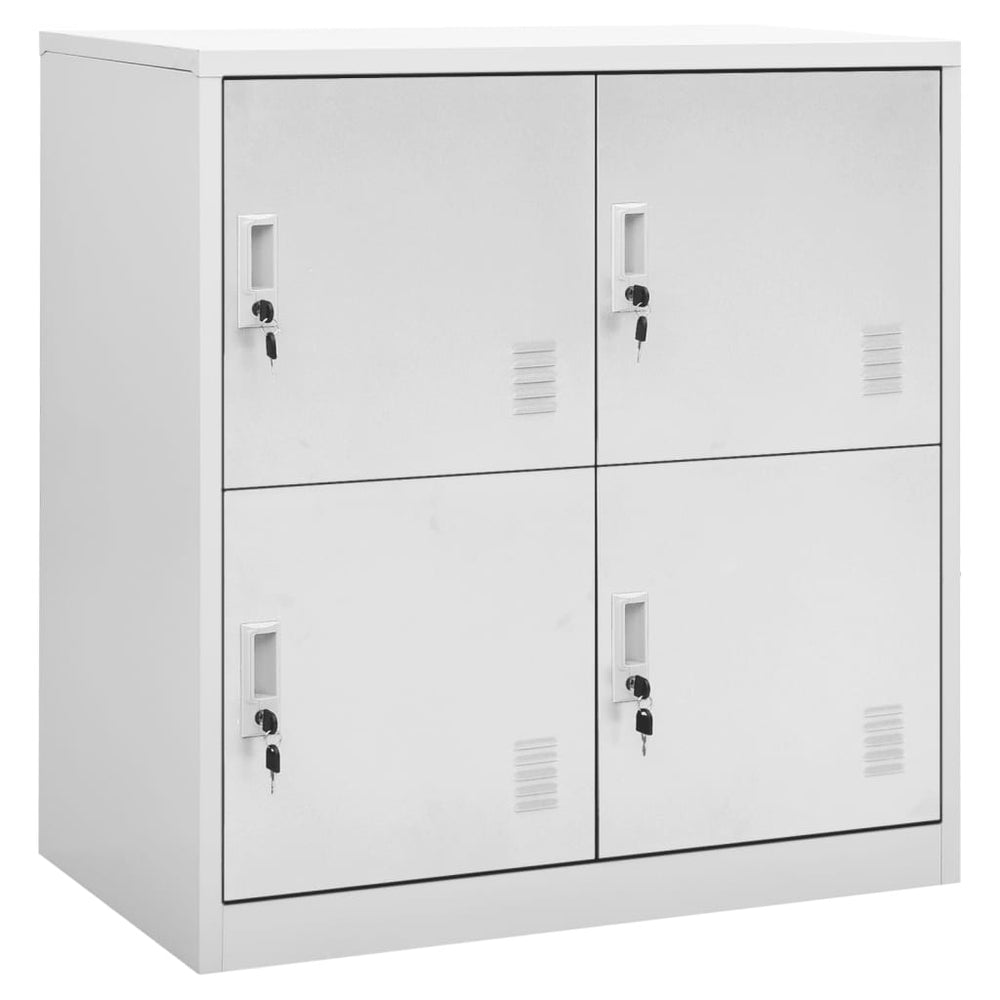 Stahl Schließfachschrank Hellgrau, 90cm