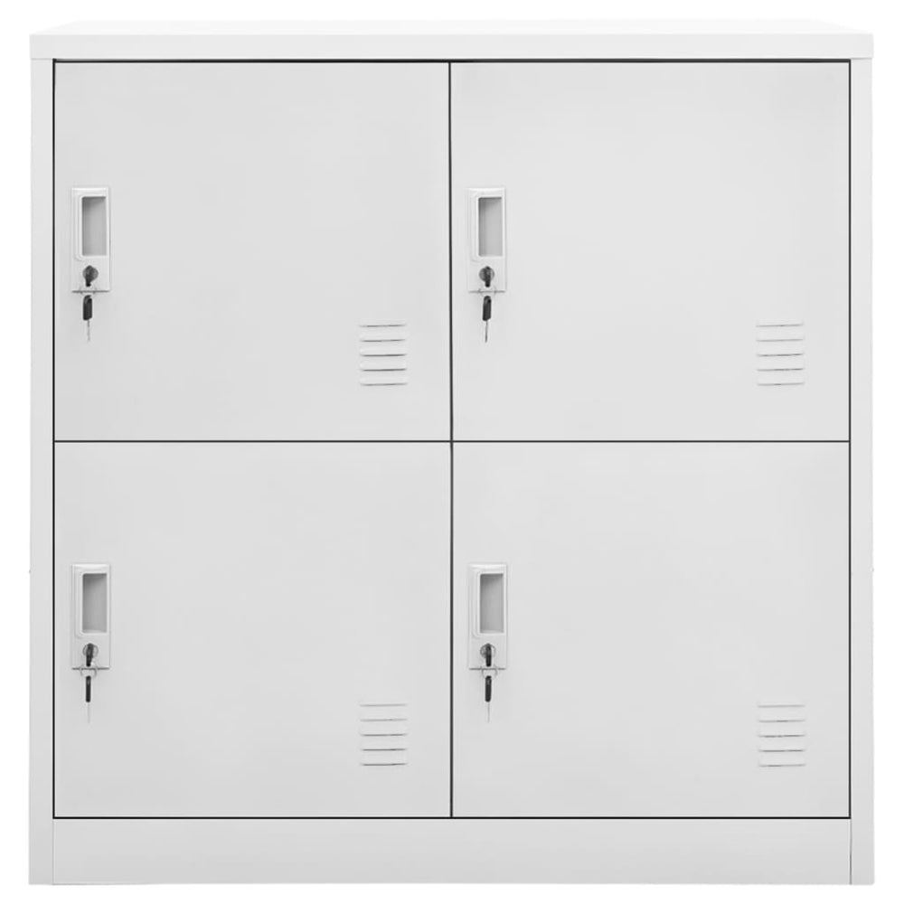 Stahl Schließfachschrank Hellgrau, 90cm