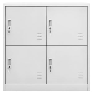 Stahl Schließfachschrank Hellgrau, 90cm