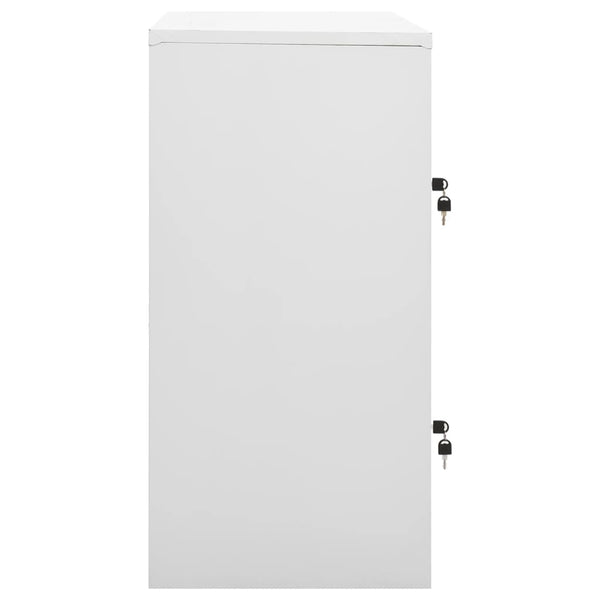 Stahl Schließfachschrank Hellgrau, 90cm