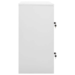 vidaXL Armoire de rangement gris clair et bleu 90x45x92,5 cm Acier
