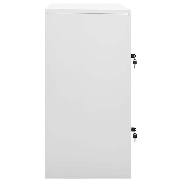 vidaXL Armoire de rangement gris clair et bleu 90x45x92,5 cm Acier