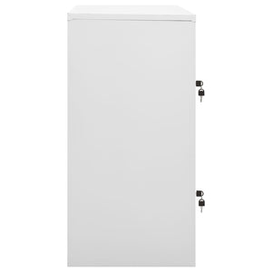 vidaXL Armoire de rangement Gris clair et rouge 90x45x92,5 cm Acier