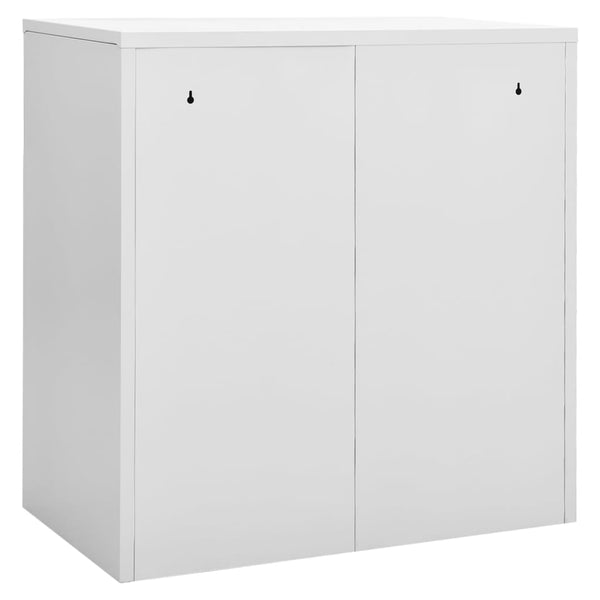 Stahlschrank Hellgrau/Grün, 90 cm