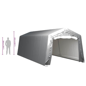 Lagerzelt 300x750 cm Stahl Grau
