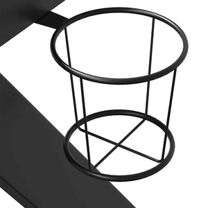 Gaming Schreibtisch Schwarz K-Gestell 90x60 cm