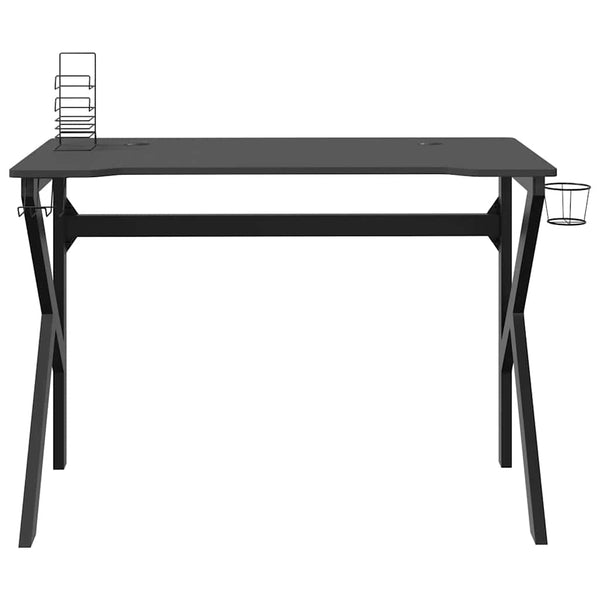 Gaming Schreibtisch Schwarz Rot 110cm
