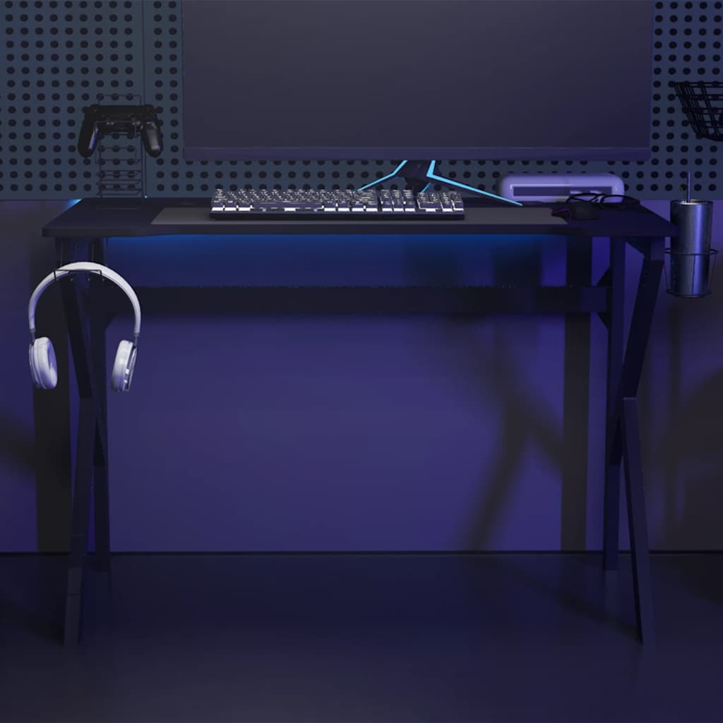 Gaming Schreibtisch Schwarz Rot 110cm