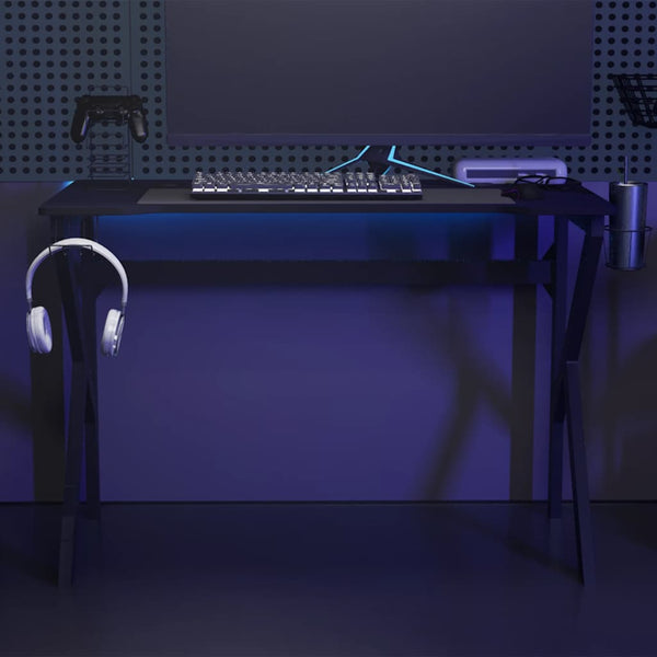 Gaming Schreibtisch Schwarz Rot 110cm